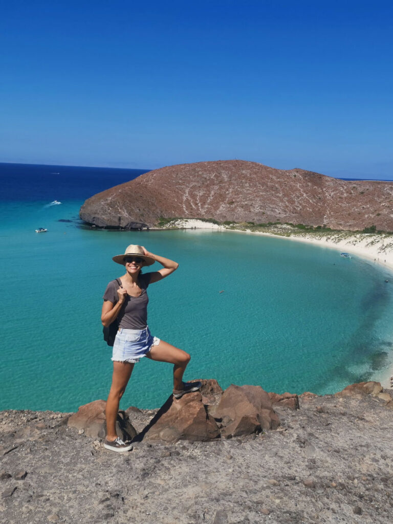 Enjoying the view into Balandra Bay