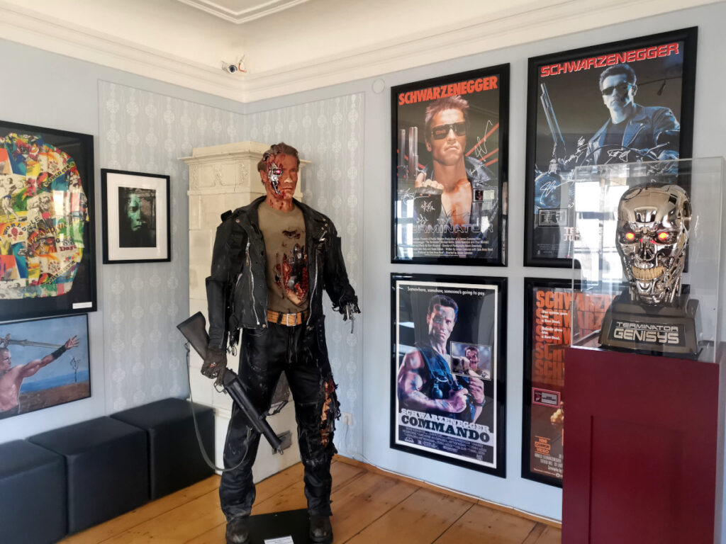 Terminator statue at the Arnold Schwarzenegger Museum.