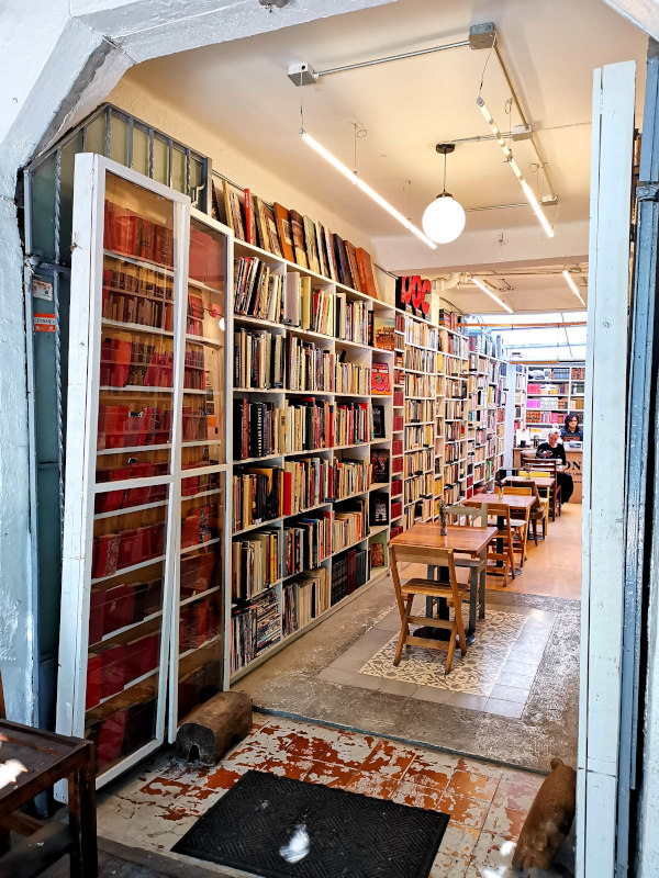 The entrance to Antonia book store
